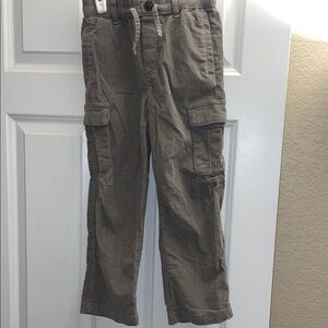 Kids Corduroy Cargo Pants in Brown